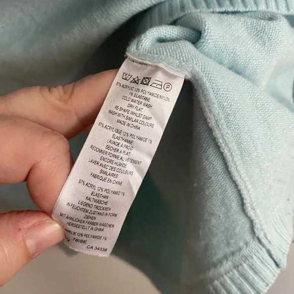 French Connection Light Blue Sweater - Picture 7 of 12